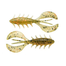 принада їстівний силікон Angry Baits Chubby Craw 2.4" колір 53 Hot Fire Tiger UV,  7шт./уп.  АВ1020