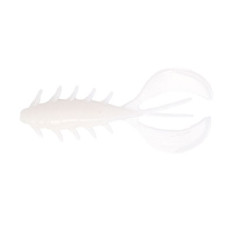 принада їстівний силікон Angry Baits Chubby Craw 2.4" колір 49 White Silver UV,  7шт./уп.  АВ1009