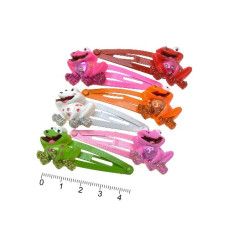 шпилька-"тік-так" дитяча Жабеня 4,5см.  SW 71 (000533)  (12/144)