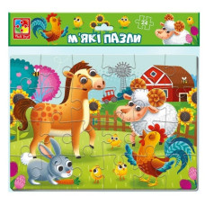 пазли м`які А4 24 елем. "Ферма" Vladi Toys  VT1102-31