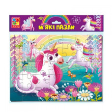 пазли м`які А4 35 елем. "Єдинороги" Vladi Toys  VT1102-34