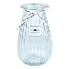 ваза скляна "Four Seasons" 21х9см.  R93897  (30)