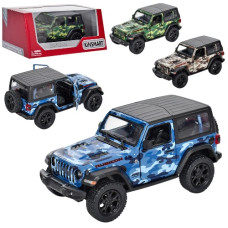 машина Kinsmart мет. JEEP WRANGLER CAMO, відч. двері, гум. кол., в кор.16х7х8см.  KT 5420 WВ  (24)