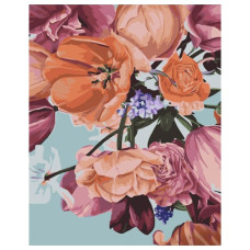 картина за номер. Strateg 40х50см. "Різноманітність тюльпанів"  GS1392