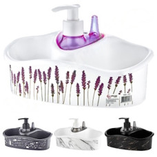 підставка кухонна для мочалок з дозатором Decor OZER-D-061  (24)