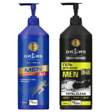 шампунь-гель для душу Dalas 3 в 1 1000гр. чоловічий (в ас-ті)