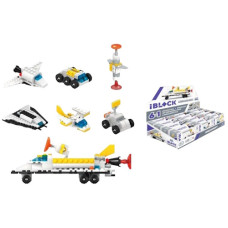 конструктор IBLOCK Космос 19-25дет. в кор. 12х5х8см., 12шт. в диспл. 31,4х21,4х8,5см.  КН51/003 (72)