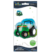 кулька фольгована Pelican Трактор зелений 66см.  836038