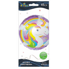 кулька фольгована Pelican Єдиноріг фіолетовий 45см.  835137
