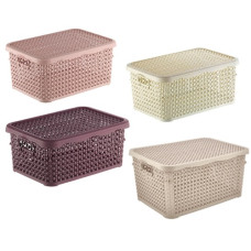 кошик Bursev Pearl з кришкою 10л.  2131 13  (12)