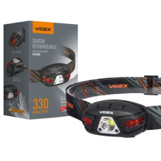 ліхтарик налобний Videx 330Lm 5000K з червоним світлом  VLF-H015  (20)