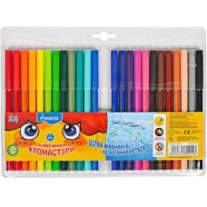 фломастери Marco  1690-24 Super Washable 24кол. PVC-упак.  1690-24  (12/96)