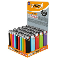 запальничка ВIC J23 slim ОРИГІНАЛ непрозора  (50/600)