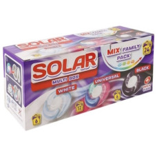 капсули для прання Solar Multi box 24шт. для білих, універсальних та темних речей