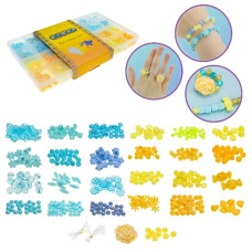 бісер патріотичні кольори намистини, підвіски, в кор. 13х19х2см. PL-15/01/03  (60/120)