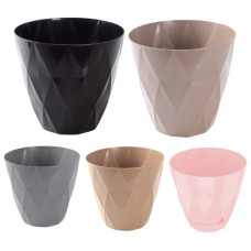 горщик для квітів Violet House Prizma Mix 3л. із внутрішнім зливом води  0199