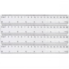 лінійка пластикова прозора 20см.  8820/50412  (20/100/2400)