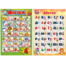 навчальний посібник плакат картонний "Абетка" (Експрес Удачі)
