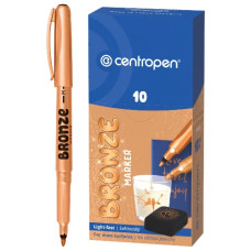 маркер Centropen 2670 перманентний тонкий бронза 1мм.  (10/200)