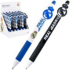 ручка Kite Real Madrid кульк. автоматична синя 0,5мм. з фігуркою  RL26-393  (36/1296)