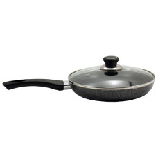 сковорідка Zauberg d-24см. Non-Stick, скляна кришка, мармурова  PN-24H
