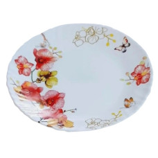 тарілка склокерамічна мілка №8,5 Орхідея  LHP-85 6797-2  (6/48)