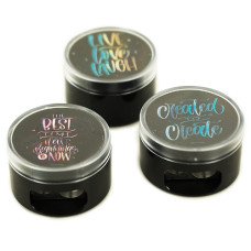 чинка KUM з контейнером "Letters" 1 отв.  208  (12/624)