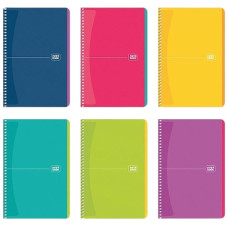 зошит на спіралі Школярик А5 80арк. матов. ламін., білий блок, кліт.  A5-SC-080-948К  (84)