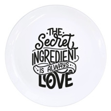 тарілка Kvarta склокерамічна "Секретний інгрідієнт" 25см. в подар. кор.  1205  (8)