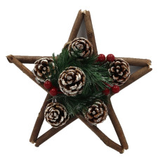 новогоднее декор. украш. "Звезда" 19см.  6527-Р1-141