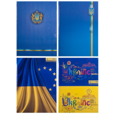 зошит А4 Buromax  96арк. офс. клітинка  тв. лам. обкл. Укр. символіка  ВМ.2400-38  (8)