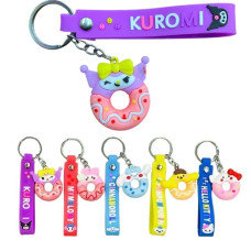 брелок гумовий пончик-звірята зі стрічкою  3303  (12)