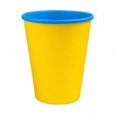 стакан картонний 250мл. Yellow-Blue  (50/1500)