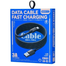 кабель Remax Phantom aluminum alloy light fast charging braided 1,2м. USB to Type-C  CB01(A-C)