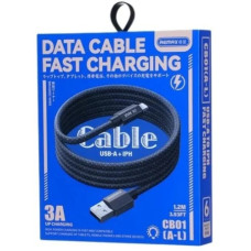кабель Remax Phantom aluminum alloy light fast charging braided 1,2м. USB to Lightning  CB01(A-L)