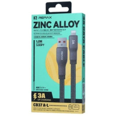 кабель Remax Pisces Series  Zinc Alloy Braided Data Cable 1,2м. 3А USB to Lightning  CB37(A-L)