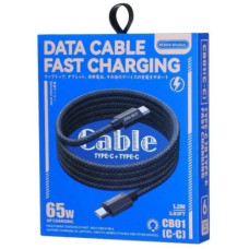 кабель Remax Phantom aluminum alloy light fast charging braided 1,2м. Type-C to Type-C  CB01(C-C)