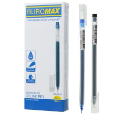 ручка Buromax Maxima гелева 0,5мм. синя  ВМ.8336-01  (12/864)