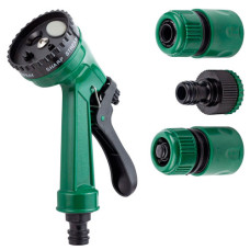 набір для поливу Сигма пістолет-розпилювач 4-х реж., 2 конектора + адаптер на шланг 3/4  5012585