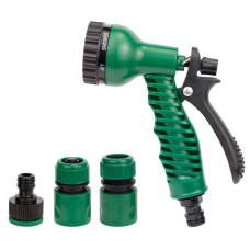 набір для поливу Сигма пістолет-розпилювач 7-ми реж., 2 конектора + адаптер ABS  5012525