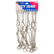 брелок металевий ланцюжок з кільцем  4502  (12)