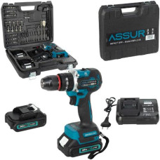 дриль акумуляторний ударний 21V безщітковий, патрон 10мм., в кейсі  ASR013/124441  (10)