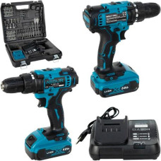 дриль акумуляторний 12V з патроном 10мм., набір 32 предмета в кейсі  ASR069/068/124439  (10)