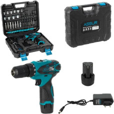 дриль акумуляторний 12V з патроном 10мм., набір 24 предмета в кейсі  ASR058/124438  (10)