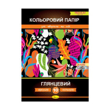 папір кольоровий Апельсин В5/10арк. двосторонній глянцевий Преміум   АП-1219  (25)