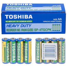 батарейка Toshiba R 6 синя  1x4 кор.  (40/200/1000)