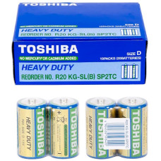 батарейка Toshiba R20 синя  1x2 кор.  (20/200)