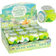 іграшка-антистрес слайм в банці "Yogurt" салатовий/білий  2018-4/122064  (24/192)