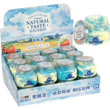 іграшка-антистрес слайм в банці "Yogurt" блакитний/жовтий  2018-3/122063  (24/192)