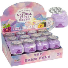 іграшка-антистрес слайм в банці "Yogurt" фіолетовий/білий  2018-1/122061  (24/192)